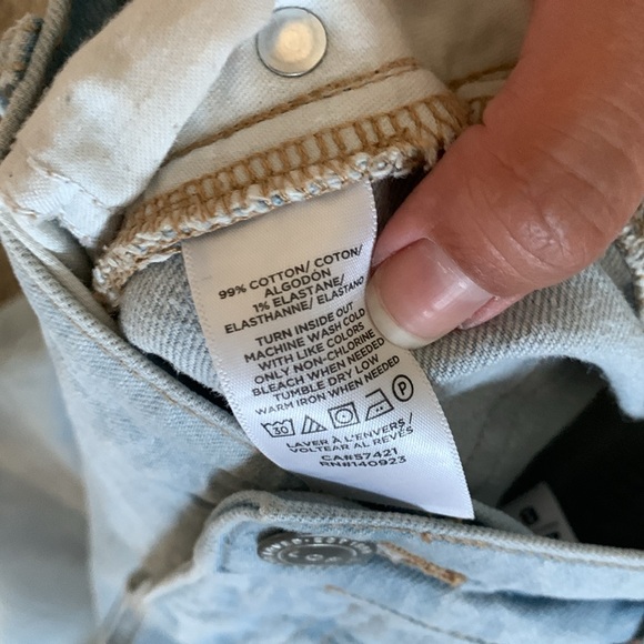 Loft High Rise Straight Cropped Light Wash Jeans - Picture 5 of 6